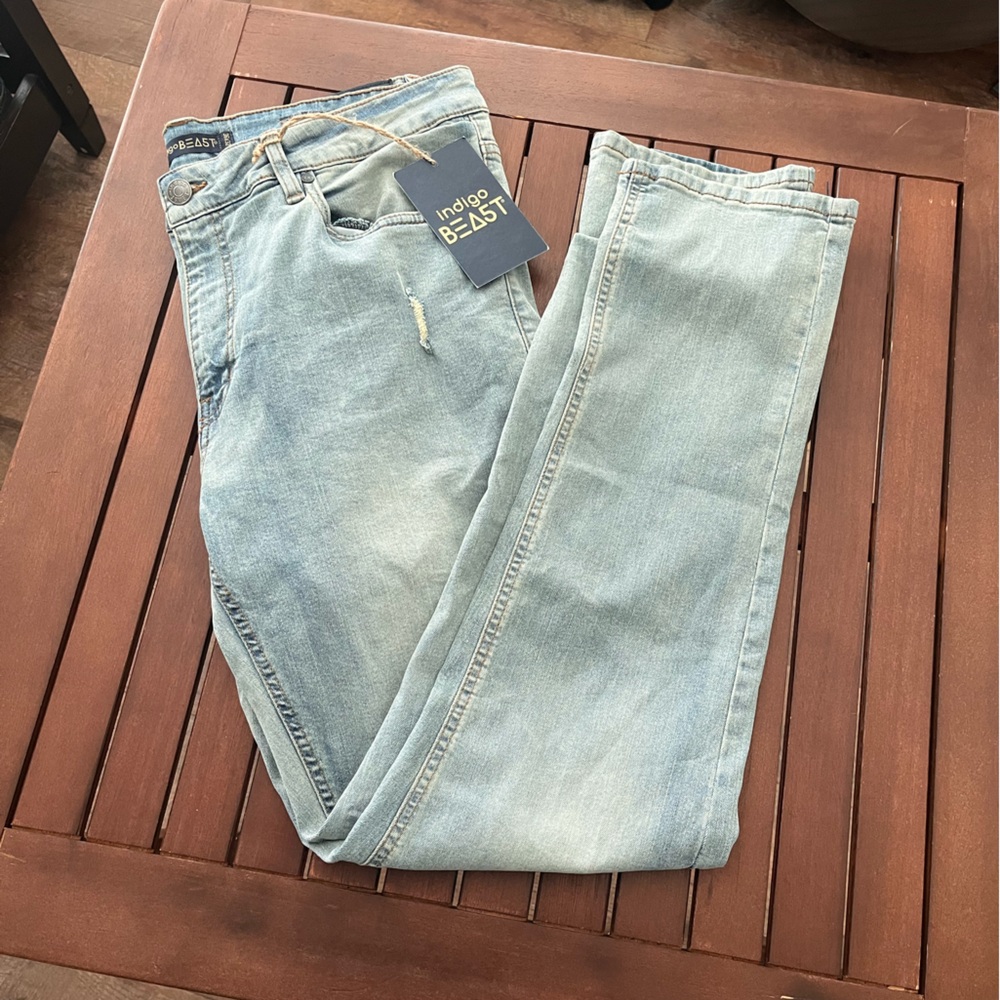 Indigo beast Light Blue Men's Jeans 36/32